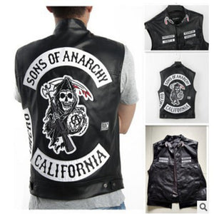 Sons Of Anarchy Embroidery Leather Jacket