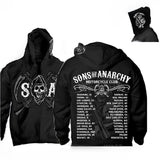 Sons Of Anarchy Zipper Black Coats
