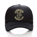 Sons of Anarchy Symbol Black Mesh Cap